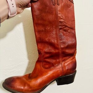 Frye Women's Red Leather Boots